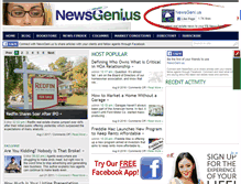 Tablet Screenshot of newsgeni.us